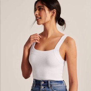 NWT Abercrombie White Knit Bodysuit Tank